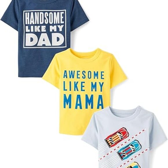 Children's Place, 3 Pack, NWT, 2T, Short Sleeve Graphic T-shirts - Picture 1 of 5